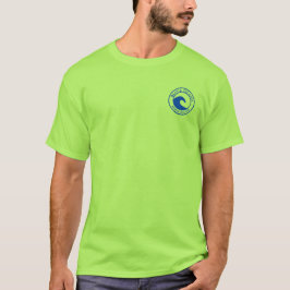 Block Island RI Blue Ocean Wave Circle Design T-Shirt