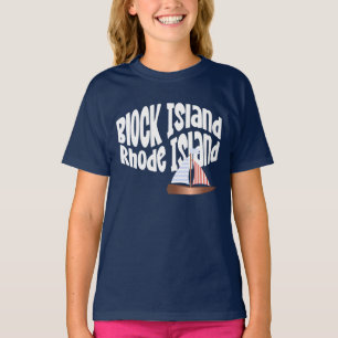 Block Island Segelboot T-Shirt