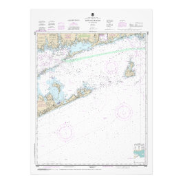 Block Island Sound and Approach Nautical Chart Fotodruck