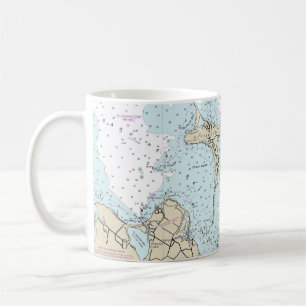 Block Island Sound and Approach Nautical Chart Kaffeetasse
