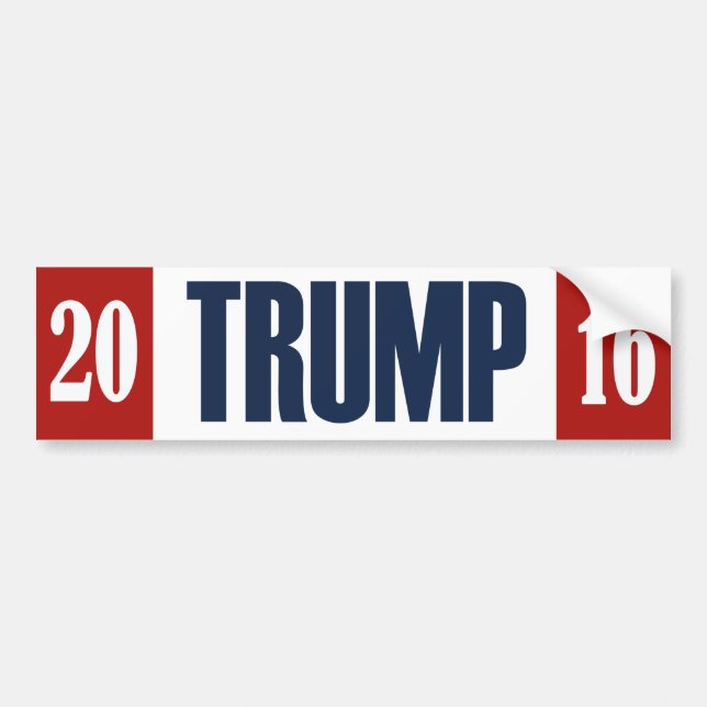 Block-Kampagnen-Stoßdämpfer des Trumpf-2016 - .png Autoaufkleber (Vorne)