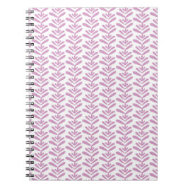 Block Print Light Pink Spiral Notebook Notizblock