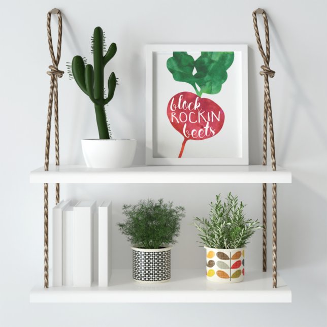 Block Rockin Beets | Veggie Pun Kitchen Poster (Von Creator hochgeladen)