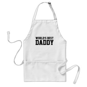 Block Sports Typografy World's Best Daddy Schürze