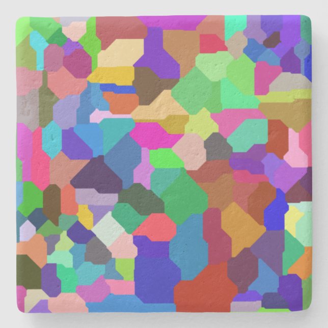 Block Tile Kalkstein-Untersetzer Steinuntersetzer (Vorderseite)