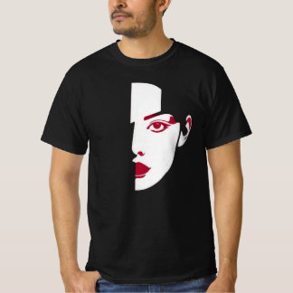 Block Woman Portrait - Modern Art Design T-Shirt
