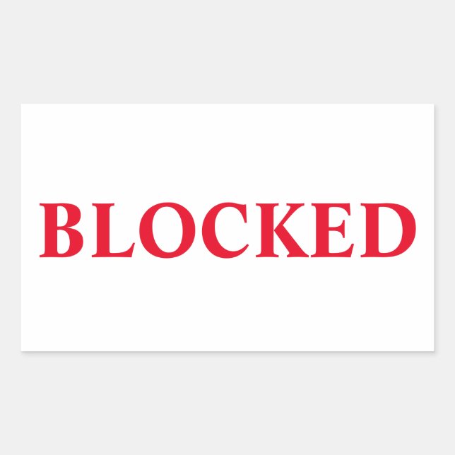Blockaufkleber Rechteckiger Aufkleber (Vorderseite)