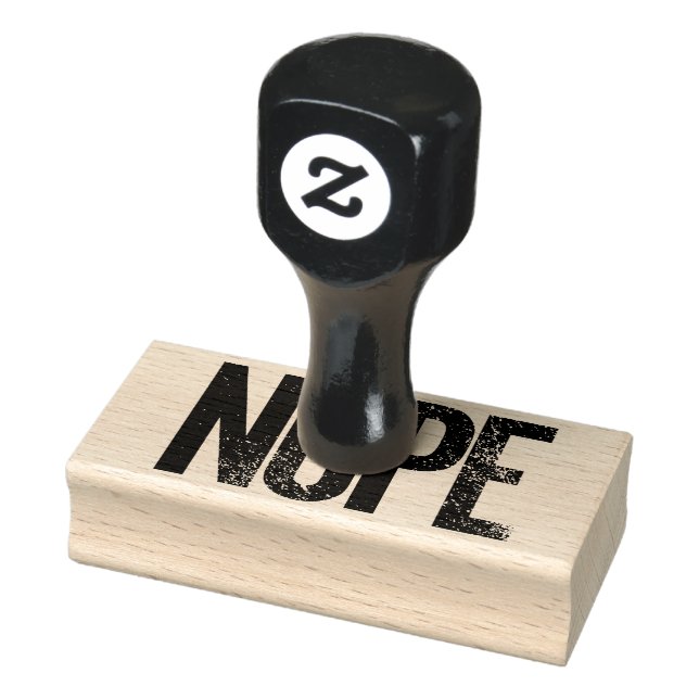 Blockbuchstaben der Nope-Briefmarke leicht erschüt Gummistempel (Stempel)