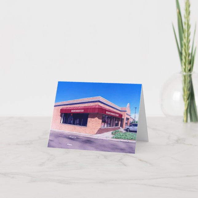 Blockbuster Brennan Station Raleigh NC Notecard Karte (Vorderseite)