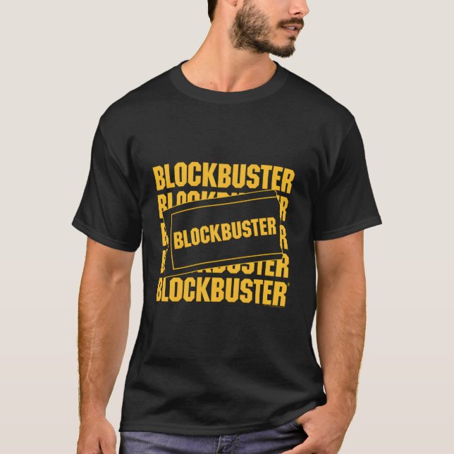 Blockbuster mit Ticket T-Shirt (Vorderseite)