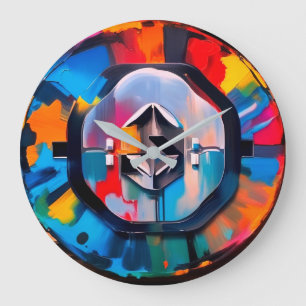 blockchain bitcoin porte-monnaie murale Horloge