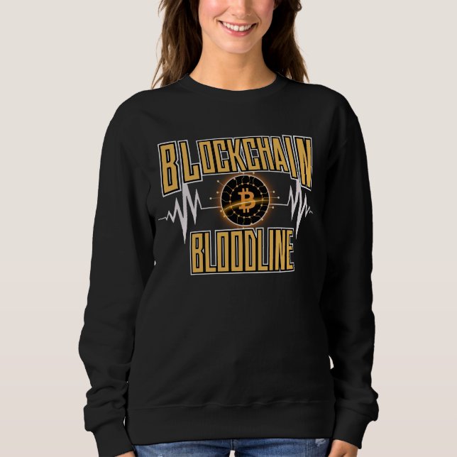 Blockchain Bloodline™ Stille Power Crypto Architec Sweatshirt (Vorderseite)
