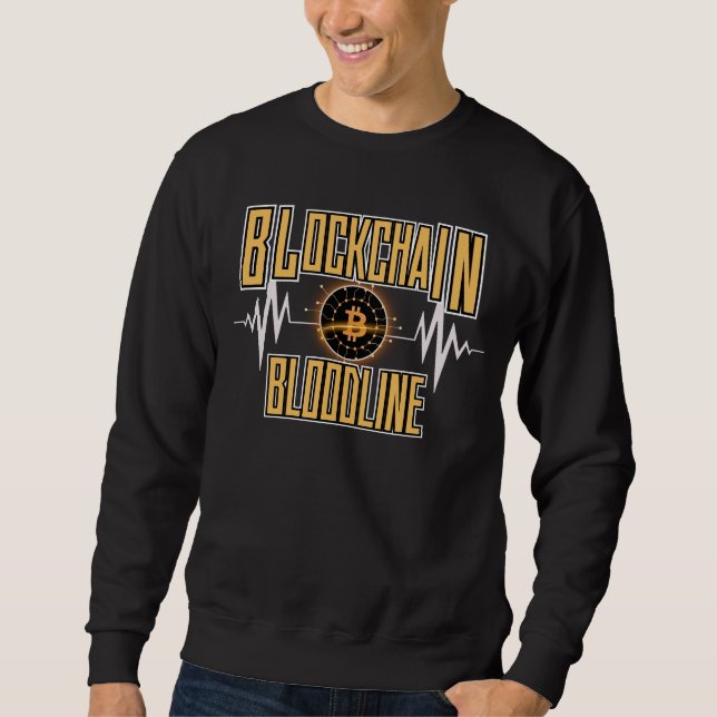 Blockchain Bloodline™ Stille Power Crypto Architec Sweatshirt (Vorderseite)