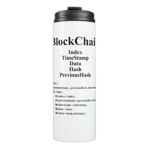BlockChain Thermosbecher
