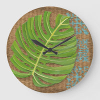Blockdruckpalme auf Wicker-Hintergrund
