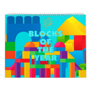 Blöcke des Jahres Kalender