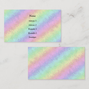 Blöcke in Pastel Colors 3D Regenbogen Kunst Visitenkarte