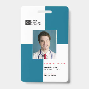 Blöcke Medizinisches Personal ID + Barcode   Verti Ausweis