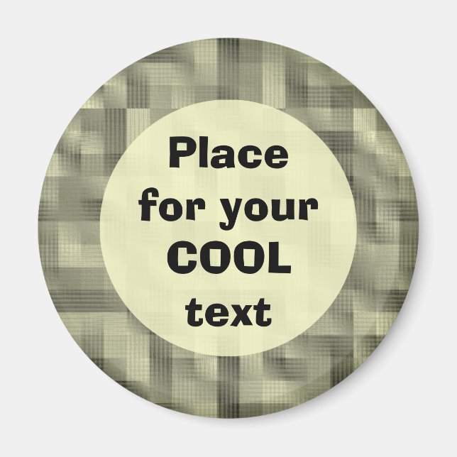 Blöcke - runde Vorlage Magnet (Vorne)