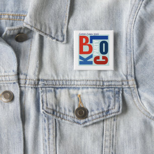 Blockfest-Retro-Party im Viertel am 4. Juli Button