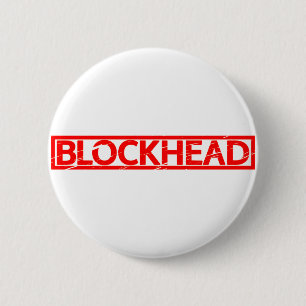 Blockhead-Briefmarke Button