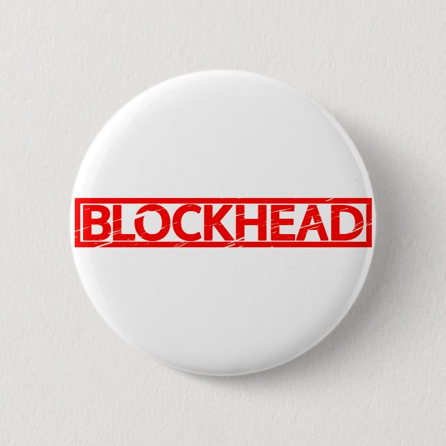 Blockhead-Briefmarke Button (Vorderseite)