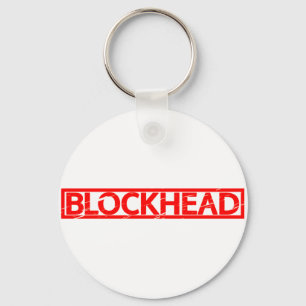 Blockhead-Briefmarke Schlüsselanhänger