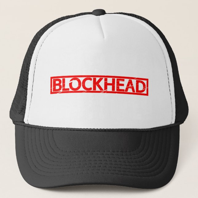 Blockhead-Briefmarke Truckerkappe (Vorderseite)