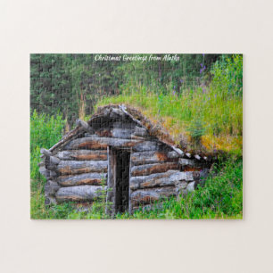 Blockhütte Alaska. Puzzle