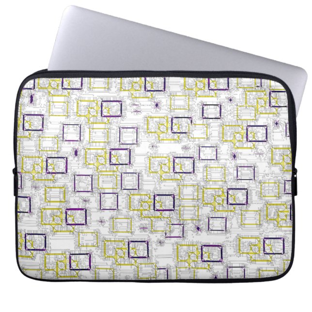 Blockierabmessungen Laptopschutzhülle (Vorderseite)