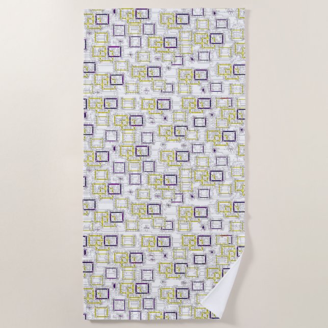 Blockierabmessungen Strandtuch (Vorderseite)