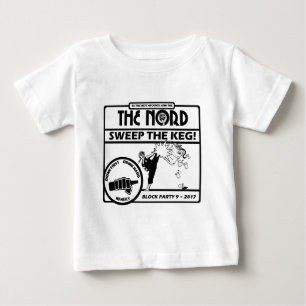 Blockieren Sie helle oder weiße Kleidung des Part Baby T-shirt