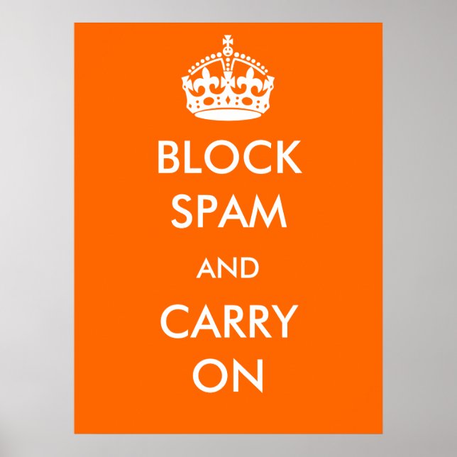 Blockieren Sie Spam und tragen Sie Poster ein (Vorne)