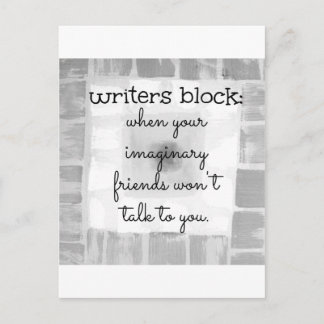 Blockieren von Writern Postkarte