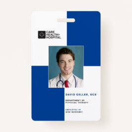 Blockiert medizinisches Personal ID + Strichcode|  Ausweis