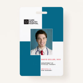 Blockiert medizinisches Personal ID + Strichcode|  Ausweis