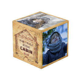 Blockkabine Personalisierte Imitate Holz Vintag Würfel