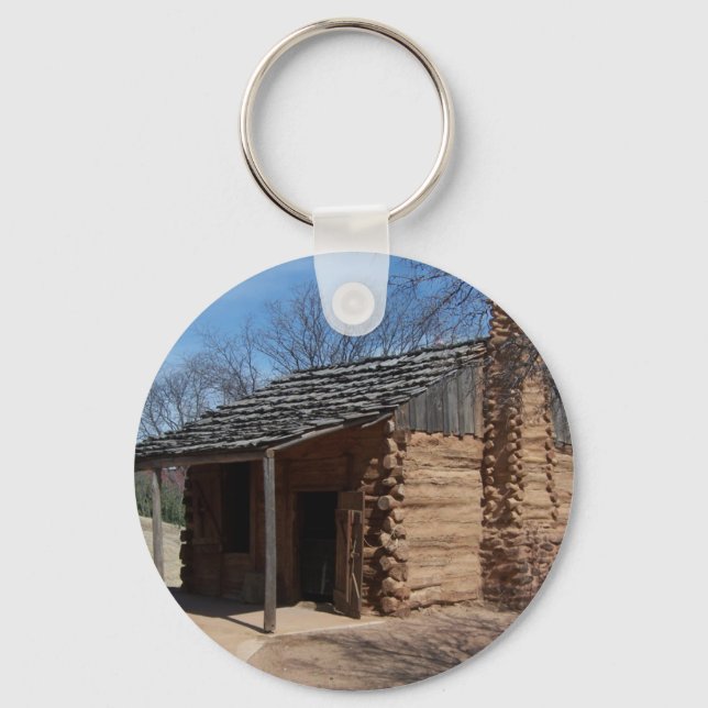 Blockkabine Schlüsselanhänger (Vorderseite)