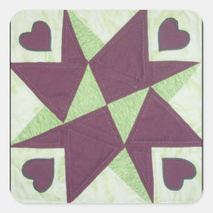 Blockkleber Quadratischer Aufkleber