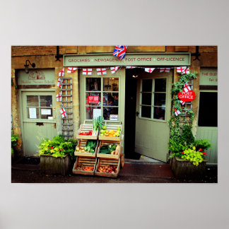 Blockley Village Shop Cotswolds Gloucestershire Poster
