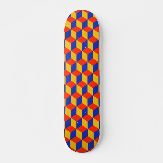 Blockmuster 01 - Retro Skateboard (Vorne)