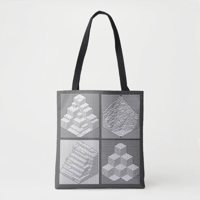 Blocks Maze Puzzle Sac fourre-tout (Devant)