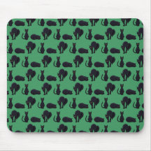 Blockschwarze Katzen Halloween Pixel Art Muster