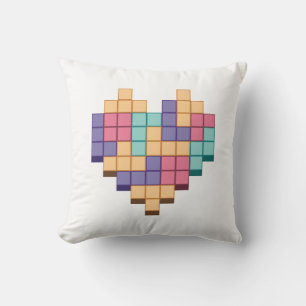 Blockspiel Herzschrittstil Kissen