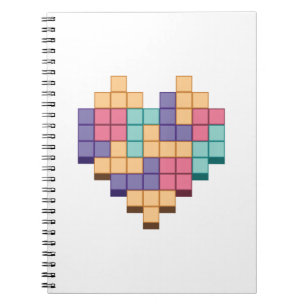 Blockspiel Herzschrittstil Notizblock