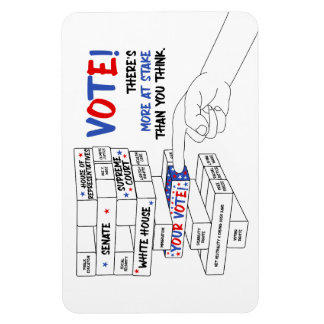 Blockturm bei Wahlen Mehr zum Fortschritt Magnet