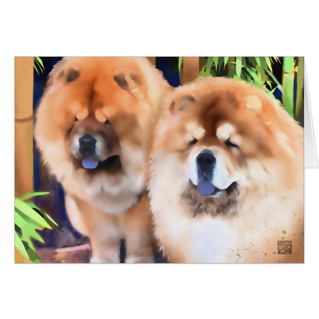 BLOCKWAGEN u. GESPENSTISCHER heARTdog Chow-Chow (Vorderseite (Horizontal))