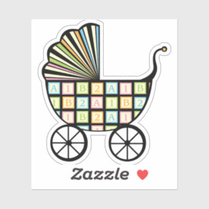 Blocs de bébé Sticker de Contour de poussette