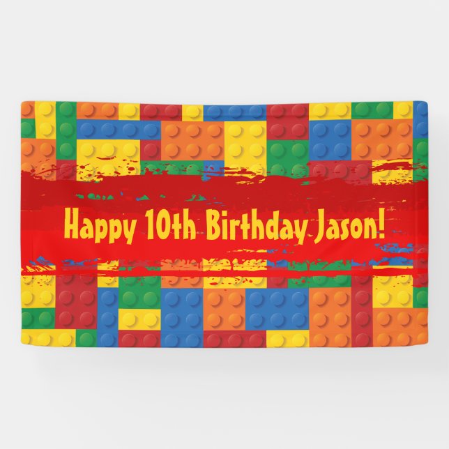 Blocs de construction Bannière d'anniversaire (Horizontal)