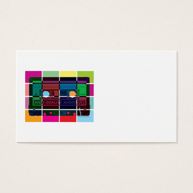 Blocs de couleur de la casette des années 80 (Devant)